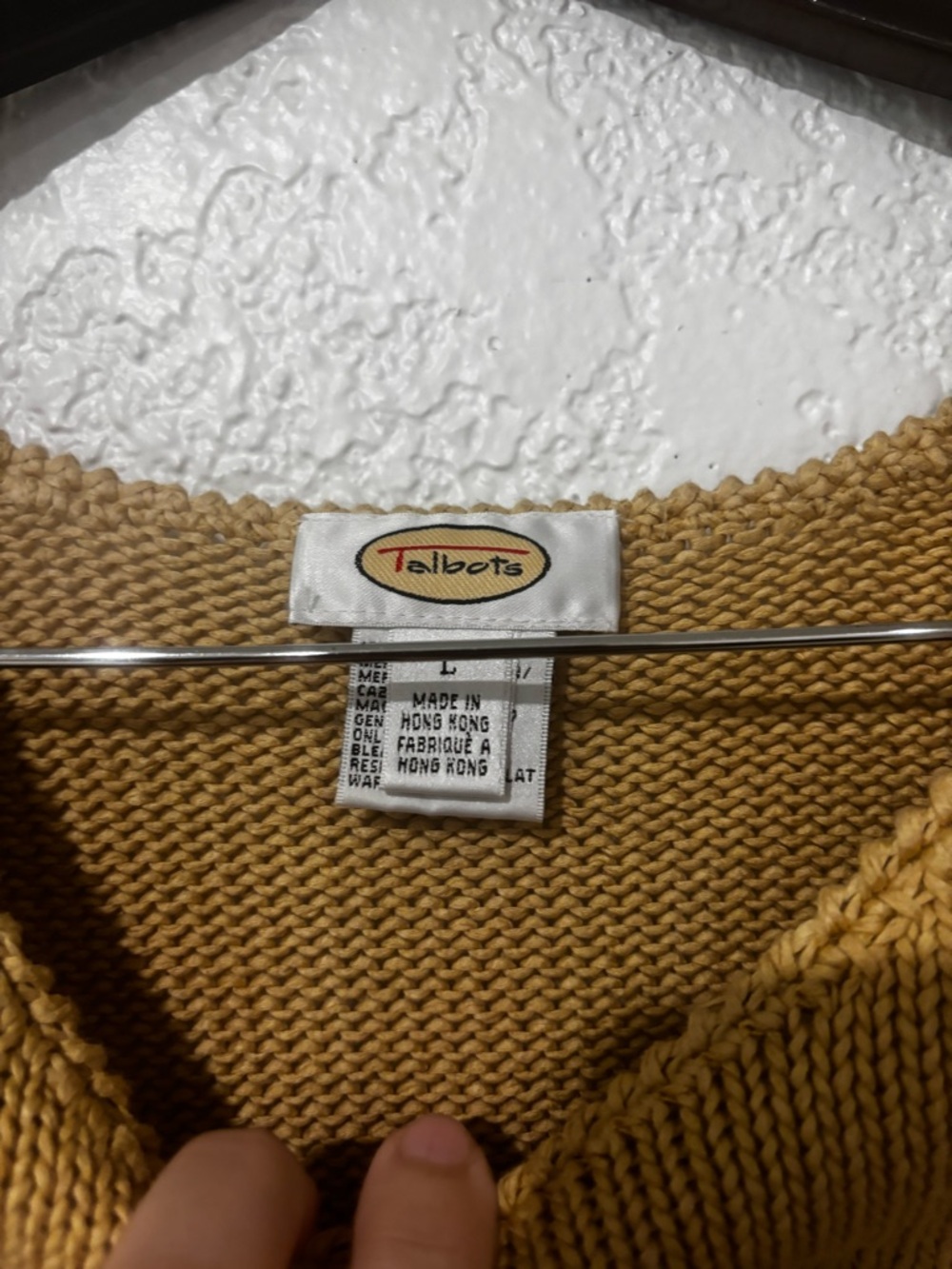 Talbots Mustard Short-Sleeve Knit Top - Picture 2 of 8